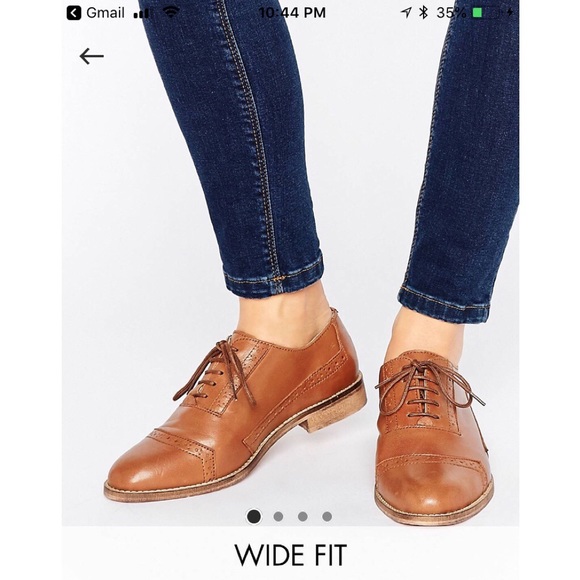 ASOS Shoes - ASOS MAKEUP Wide Fit Leather Brogues